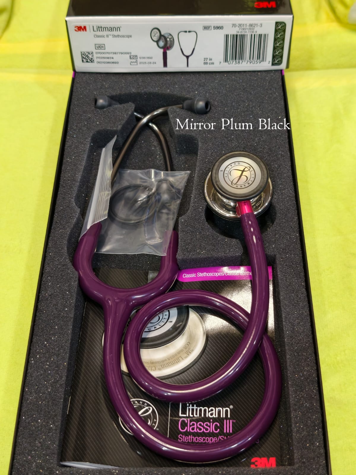 3M Littmann Classic III — Mirror Plum Black